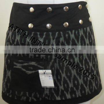 Printed Wrap Skirt photo-4