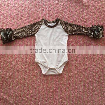 2016 top quality new design Leopard baby romper long sleeve