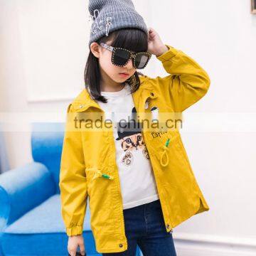 Zm40642b New Arrival Children Coat Wholesale Price Warm Long Wave Design Girls Wind Coat photo-5