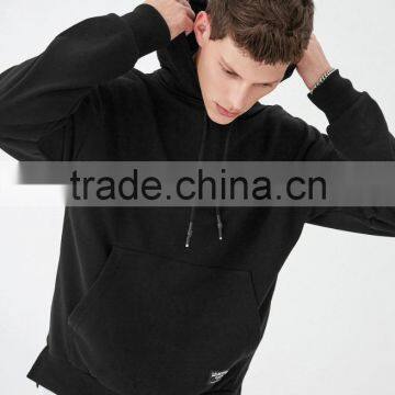2017 Spring Causual Long Sleeve Plain Dyed Blank 220g 100% Cotton Custom Logo Men Gym Pullover Hoodie photo-3