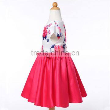 L-91#girls Boutique Dresses Floral Printed Dresses Baby Girl Cute Birthday Party Dress photo-2