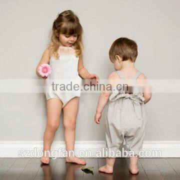 Halter Summer 100%Cotton Lace Ruffles New Baby Romper Design photo-5