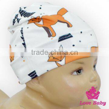 Wholesale Lovely St. Patrick's Item Green Cap Pattern Printed Organic Cotton Baby Beanie Hat photo-2