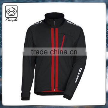 Comfortable elastic cuff softshell jacket men China bike jacket waterproof