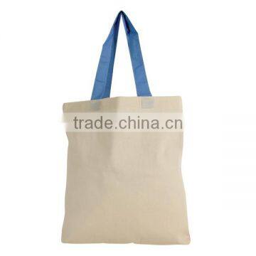 Full Color Print Cotton Tote Bag With Colored Handles - Made From 6 Oz. Basic Cotton and Comes With Your Logo photo-4