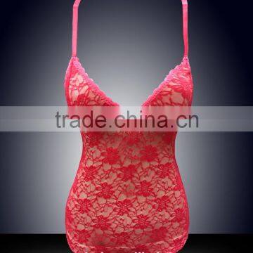 New style red sexy mature woman lingerie for women