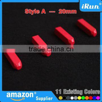 MOQ:100pcs - Gold/Silver/Black/White/Red/Pink/Neon Yellow/Neon Green/Neon Orange/Royal Blue Yeezy Aglet Tips - Screw Metal Aglet