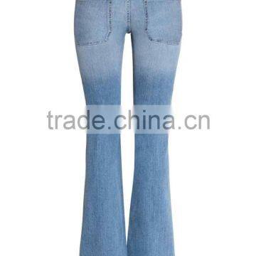 2015 New Collection Horn Style Ladies Jeans Top Design for Women photo-4