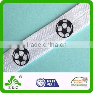 Sport Print Soft Touch Custom Print Fold Over Elastic