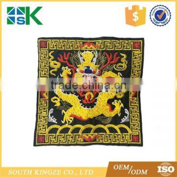 Fashion Dragon and Phoenix Carving Design Fabric Embroidery Craft Garment Accessories Clothes photo-2