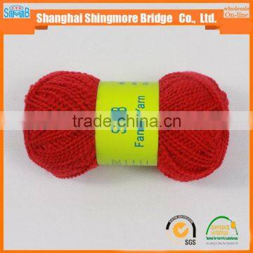 China Fantasy Yarn Supplier Shingmore Bridge Cheap Selling Good Quality 100 Polyester tt Wave Yarn for Hand Knitting photo-3
