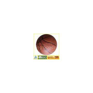 Dark brown Soft PU synthetic leather Basketball / High Grip composite Leather Basketballs