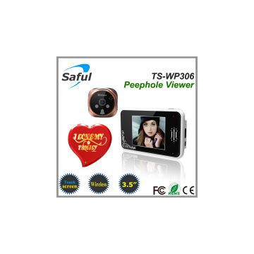 2014 newest 3.5\\\'\\\' touch screen 2.4GHz wireless digital door peephole viewer