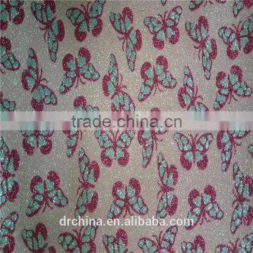 30x138cm glitter fabric wallpaper printed butterfly use craft decorations,manual,art