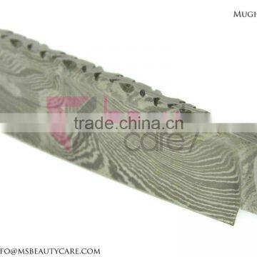 Damascus Steel Straight Razor Folding Knife photo-5