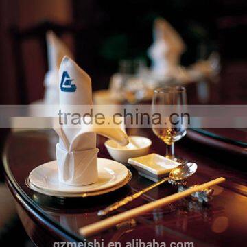OEM custom 100% cotton solid color wedding napkin