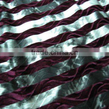 Hot sale printed spun velour fabric for upholstery