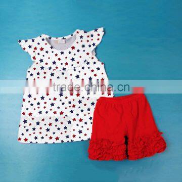 2017 Yawoo Wholesale New Designs Girls July 4th Clothing Cute Baby Clothes Online photo-3
