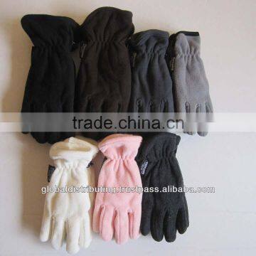 Polar Fleece Gloves Stock Lot