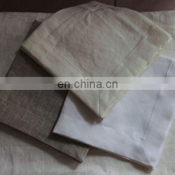 100% pure linen napkin in white/cream/ivory/natural color for restaurant/wedding/wholesale in a cheap price