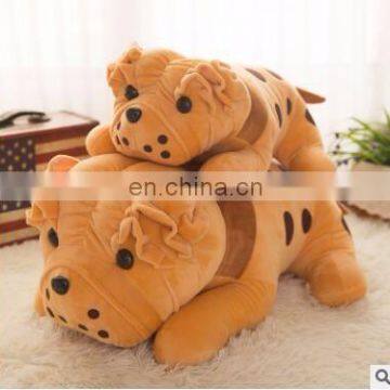 Hot sale lying plush bulldog toy plush toy