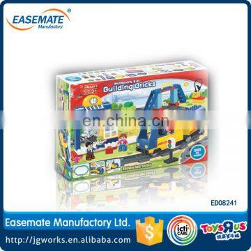 Puzzle electric building blocks intercity rail car