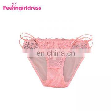Yiwu Free Samples Lace Pink Transparent Hot Sex Modal Women Underwear