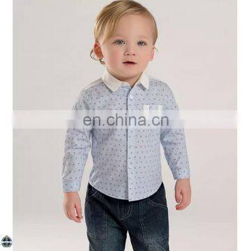 T-BSS003 Chinese Clothing Manufacturers New Style Fashion Boys Printed Shirt