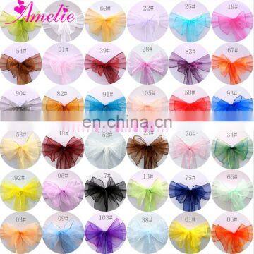 Beach Garden Banquet Party Organza Fabric Decoration Wedding Chair Sashes