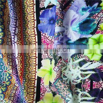 2017 new african wax custom flower design cotton printed fabric