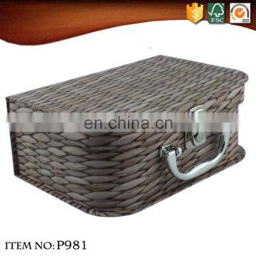 2017 Retro Suitcase Gift Box With Stripe Surface photo-5