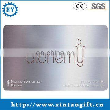 Aluminum Metal Business ID Credit Card