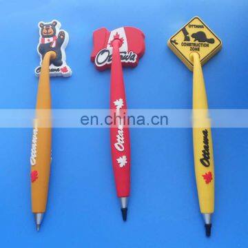 Canada Ottawa promotional gifts pvc ball pens with flag design, Canada national day gifts pvc ball pens