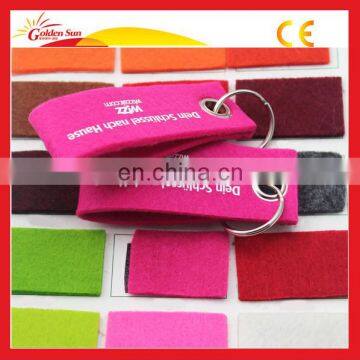 New Design Customized Logo Promotion Felt Keyring