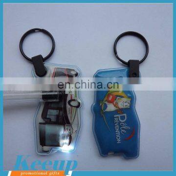 Advertising Various Shape led flash taxi car shape keychain buy from China