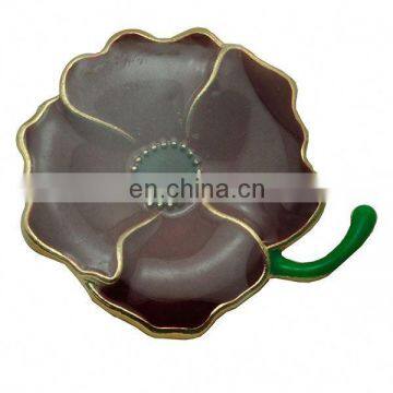 Promotional Factory Supply Enamel Poppy Brooch photo-3