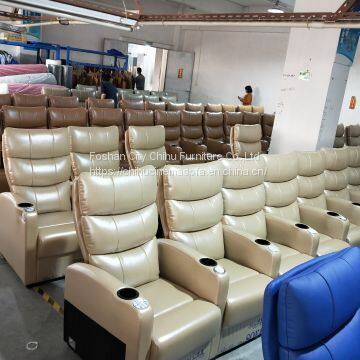 Modern Style Confortable Reclining Movie Cinema Sofa photo-2