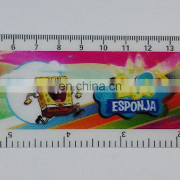 UV printed lenticular effect t shape ruler