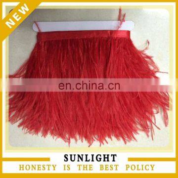 Top Quality Party Decoration13-15cm Ostrich Feather Trim/Ostrich Feather Fringe