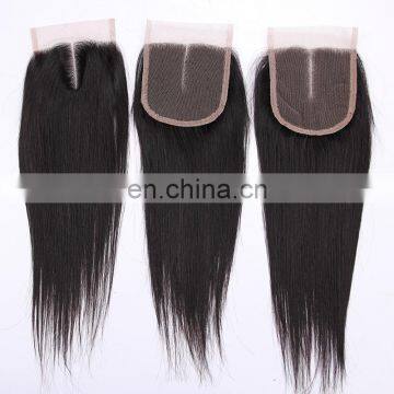 express ali cheap Brazilian human hair extensions silk base 4x4 lace closure