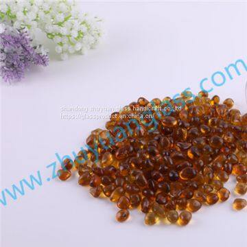 Shandong Zhuyuan Export Recycle Glass Bead Intermix 1-3mm3-6mm6-9mm Amber Aggregates Glass Bead photo-3