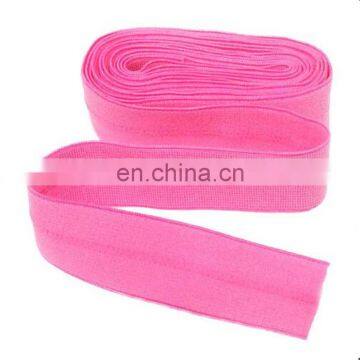 wholesale oem 5/8 inch fold over elastic band,colorful foldover elastic band