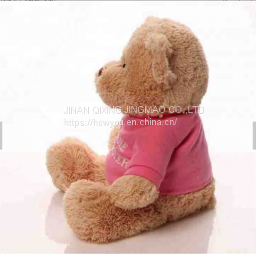 China OEM ODM Classic Stuffed Animal  Custom 30cm Teddy Bear Plush Toys With Shirt