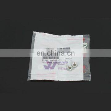 Nut For Valve 0-91110508-0 For ZX200 6BD1 Excavator JIUWU POWER