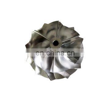 GT15-25 51.90/64.00mm 6+6 blades high performance turbo milling/aluminum 2618/billet compressor wheel