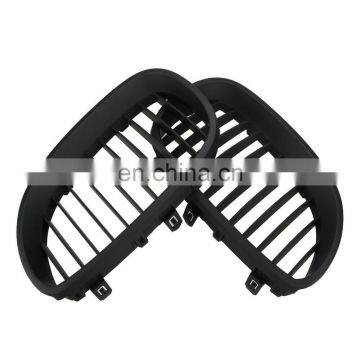 1 Pair Matte Black Single Slat Line Front Grille Kidney grill for BMW 5 Series E60 E61 2004-2009