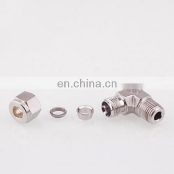 Quick coupler ZG1/8 male thread O.D 6 mm hard tube stainless steel 304 Right angle pipe nipple thread coupling fittings