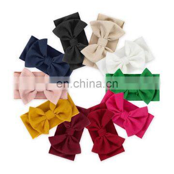 Baby girl big bow hair accessories various color elastic headband for kids handmade baby headbands