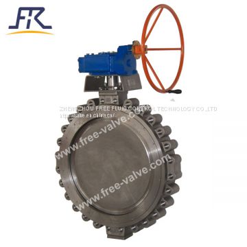 NPS4-150Lb Duplex Stainless Steel, Titanium High performance Wafer type Double Eccentric Butterfly Valve Chemical Industry Butterfly Valve