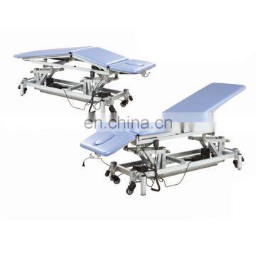 adjustable medical 4 section electric physiotherapy treatment beds